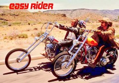 Peter Fonda y Dennis Hopper en "Easy Rider" un himno al estilo de vida de los motociclistas